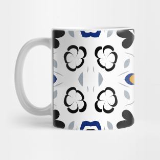 pattern with flowers and leaves Mug